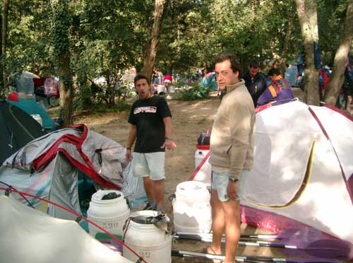 risceglio in campeggio