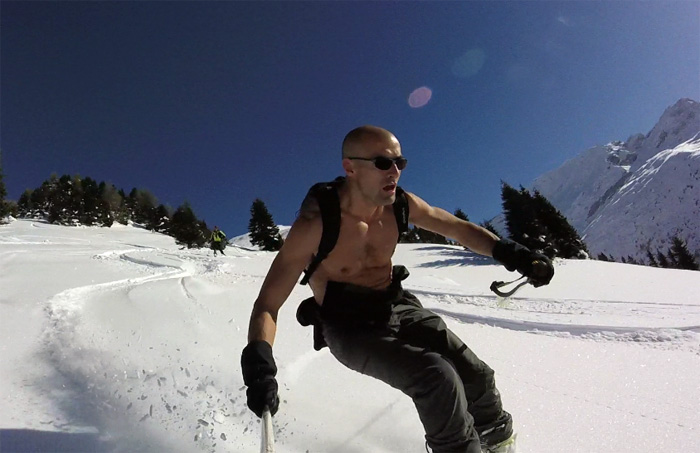 val ferrera topless ski